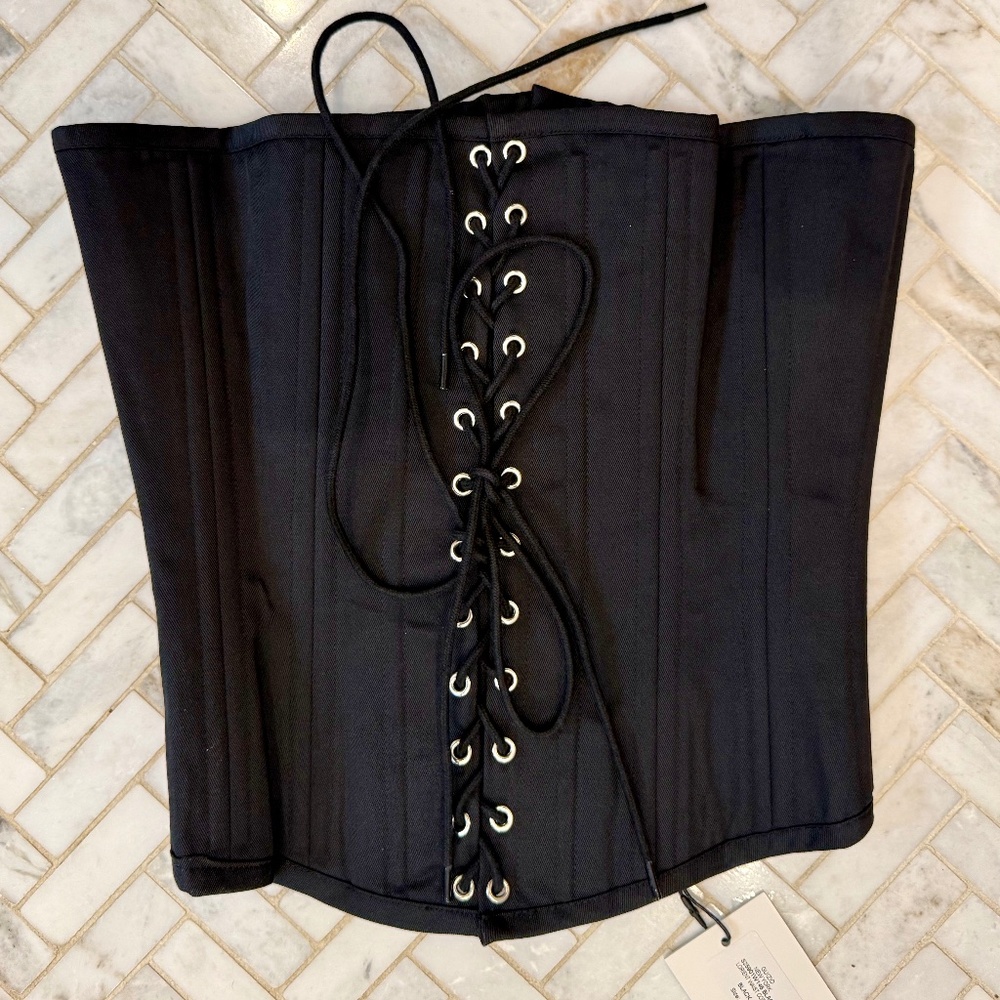Guizio Black Lorient Waist Corset, Sz. SM. **NWT** - Picture 6 of 9